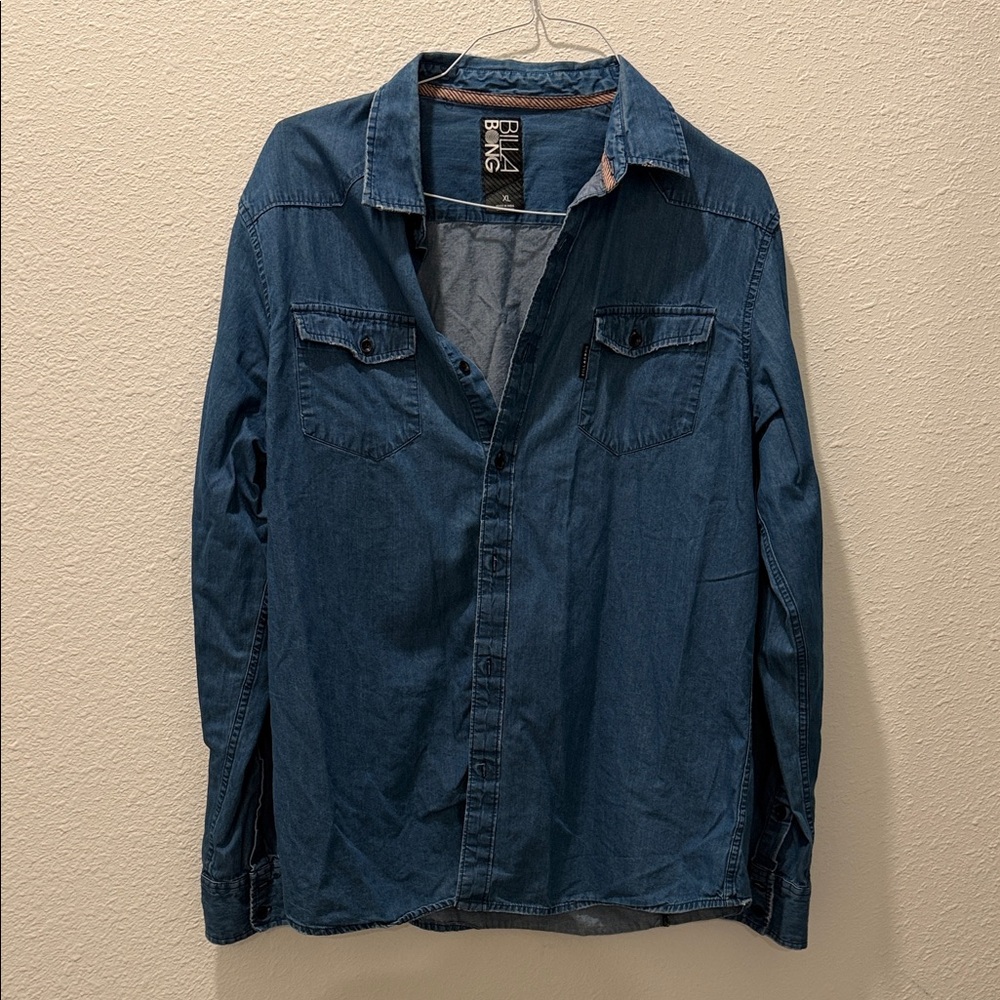 Billabong Men's Denim Blue Shirt Jacket